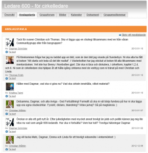 community anslagstavlan